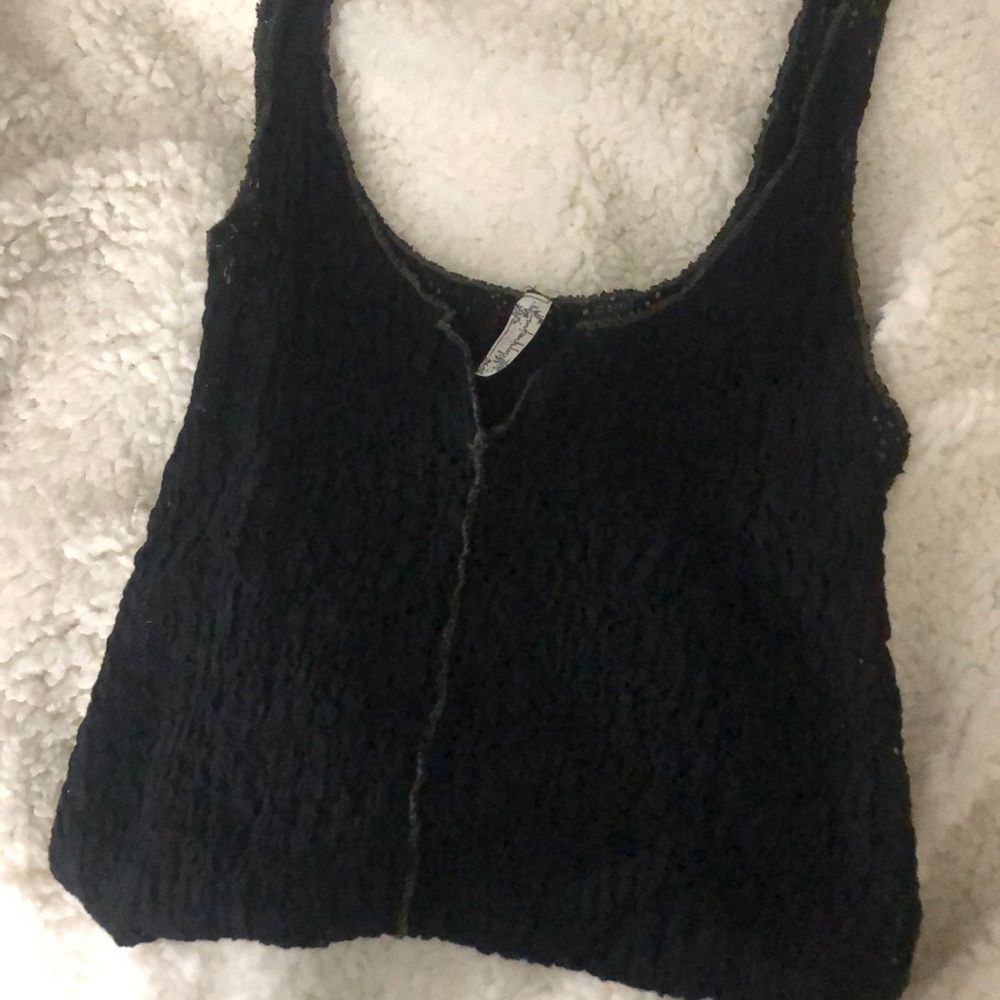Free People Black Fashion Tank Medium - Picture 1 of 5